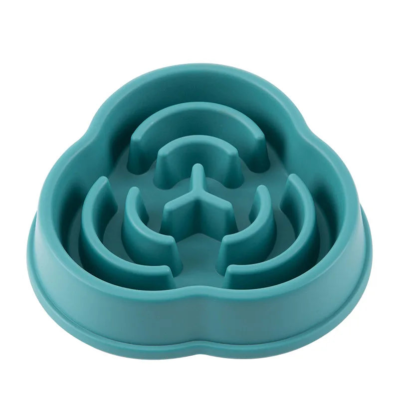 Healthy Slow Feed Bowl for Cats and Dogs - Anti-Choking Design, Non-Slip Base, Multiple Colors & Shapes Available!