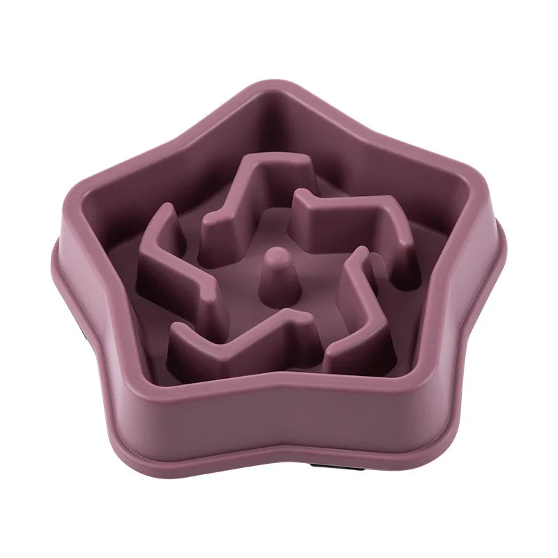 Healthy Slow Feed Bowl for Cats and Dogs - Anti-Choking Design, Non-Slip Base, Multiple Colors & Shapes Available!