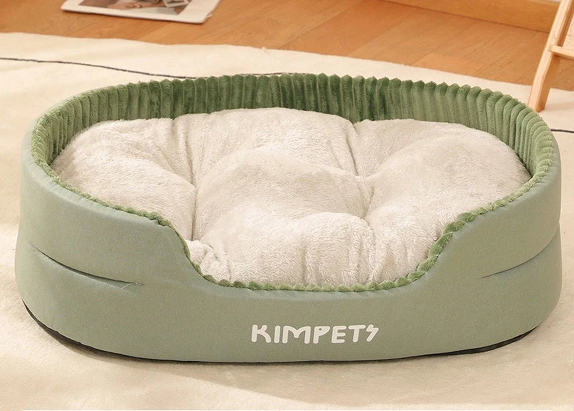 Luxurious Plush Thick Cat Bed with Washable Cushion - Ideal for Small to Medium Dogs!
