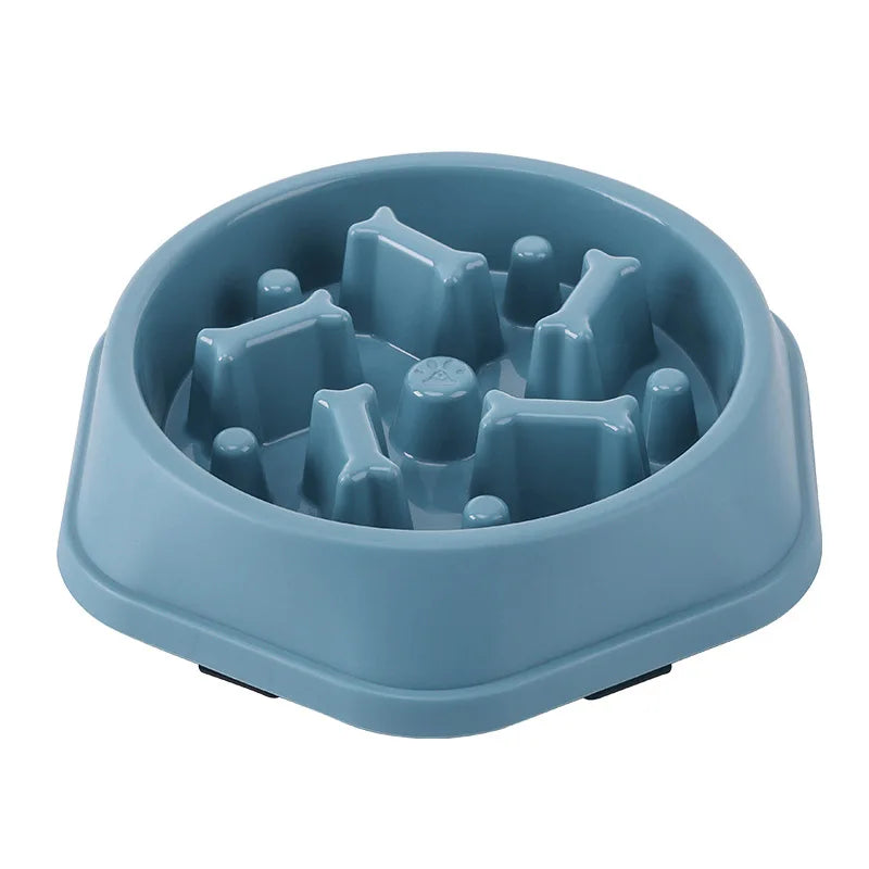 Healthy Slow Feed Bowl for Cats and Dogs - Anti-Choking Design, Non-Slip Base, Multiple Colors & Shapes Available!