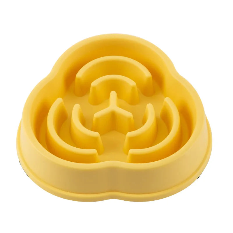 Healthy Slow Feed Bowl for Cats and Dogs - Anti-Choking Design, Non-Slip Base, Multiple Colors & Shapes Available!