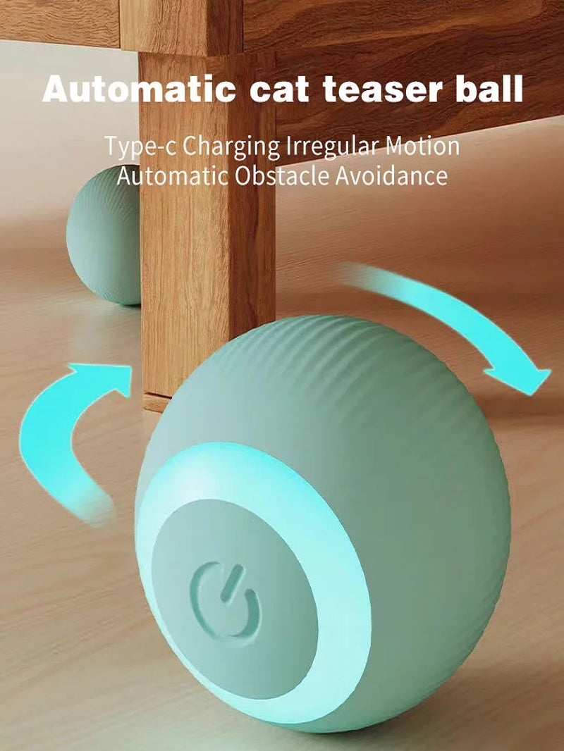 Interactive Electric Cat Ball - Automatic Rolling Smart Toy for Fun Indoor Play and Training!