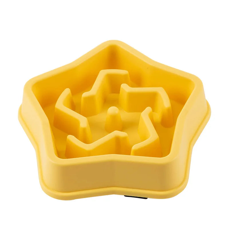 Healthy Slow Feed Bowl for Cats and Dogs - Anti-Choking Design, Non-Slip Base, Multiple Colors & Shapes Available!