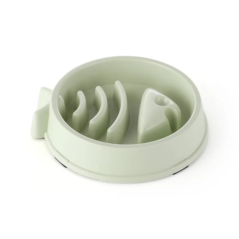 Healthy Slow Feed Bowl for Cats and Dogs - Anti-Choking Design, Non-Slip Base, Multiple Colors & Shapes Available!
