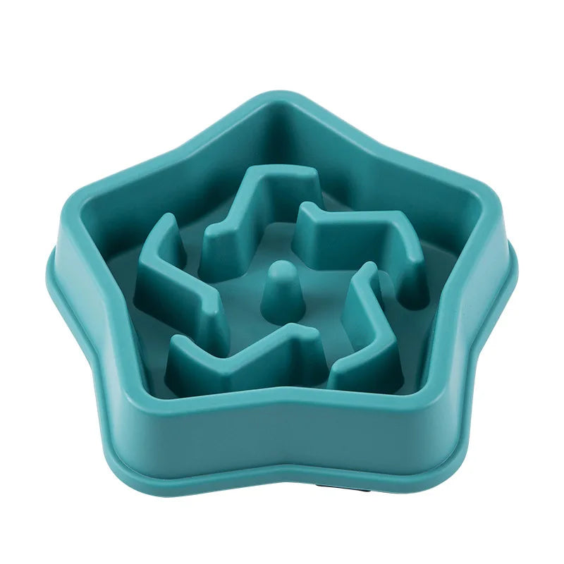 Healthy Slow Feed Bowl for Cats and Dogs - Anti-Choking Design, Non-Slip Base, Multiple Colors & Shapes Available!