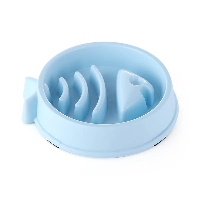 Healthy Slow Feed Bowl for Cats and Dogs - Anti-Choking Design, Non-Slip Base, Multiple Colors & Shapes Available!