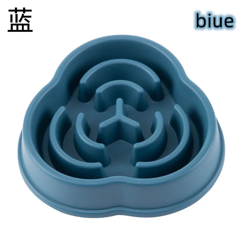 Healthy Slow Feed Bowl for Cats and Dogs - Anti-Choking Design, Non-Slip Base, Multiple Colors & Shapes Available!