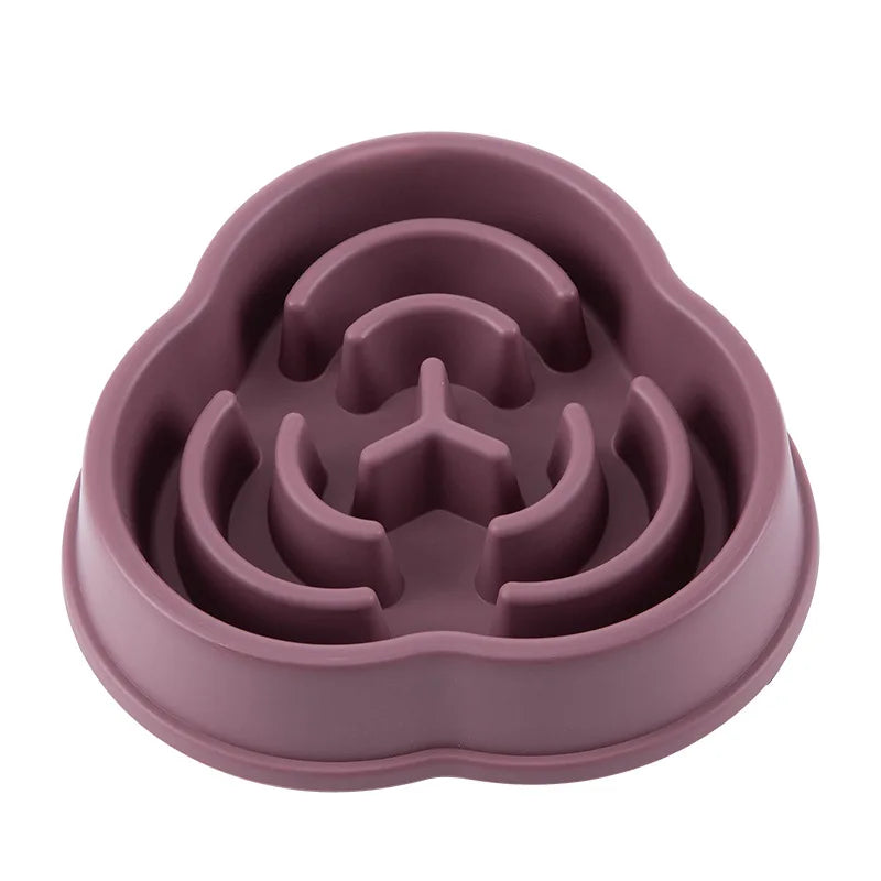 Healthy Slow Feed Bowl for Cats and Dogs - Anti-Choking Design, Non-Slip Base, Multiple Colors & Shapes Available!