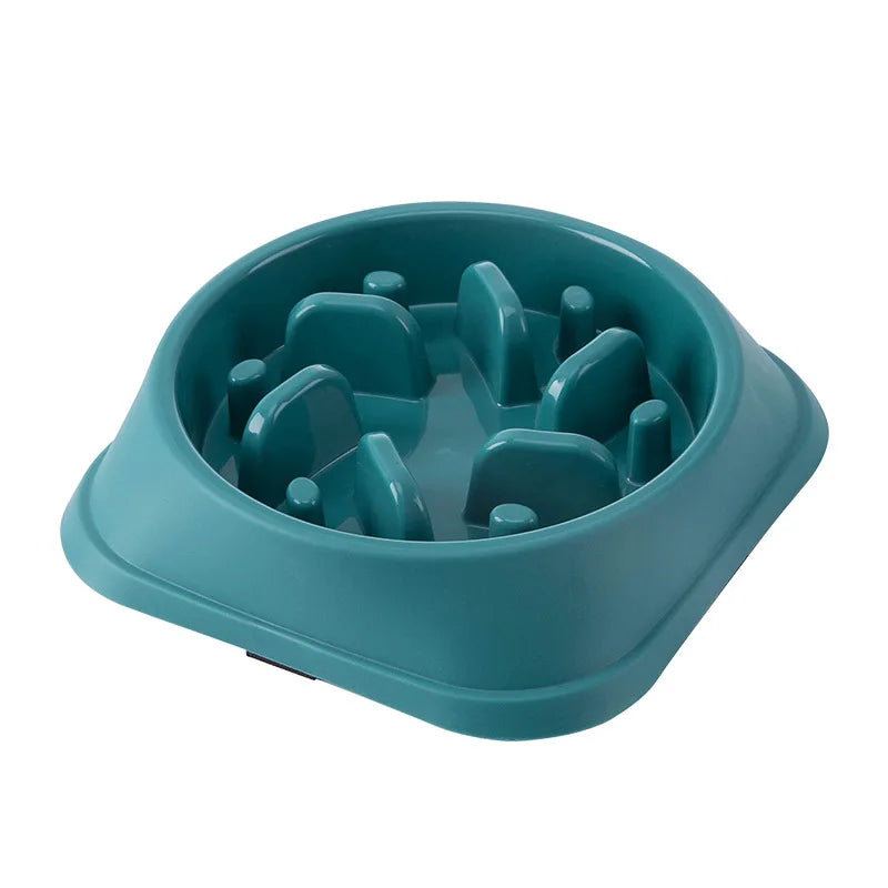 Healthy Slow Feed Bowl for Cats and Dogs - Anti-Choking Design, Non-Slip Base, Multiple Colors & Shapes Available!