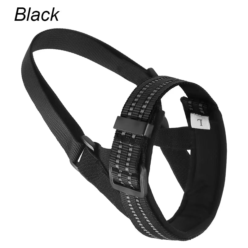 Reflective Tactical Muzzles for Big Dogs - Anti-Barking Training Rope & Essential Pet Accessories