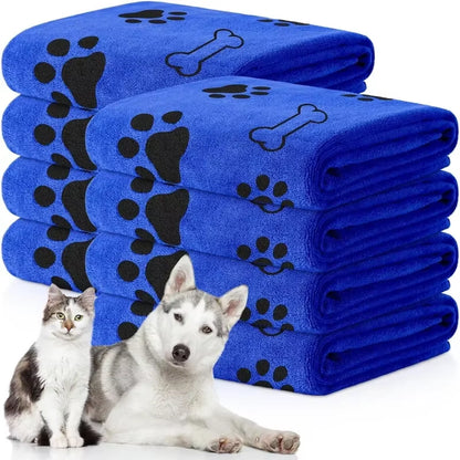 Super Absorbent Quick-Dry Microfiber Pet Towel for Dogs and Cats - Perfect Bath Towel for Medium Pets