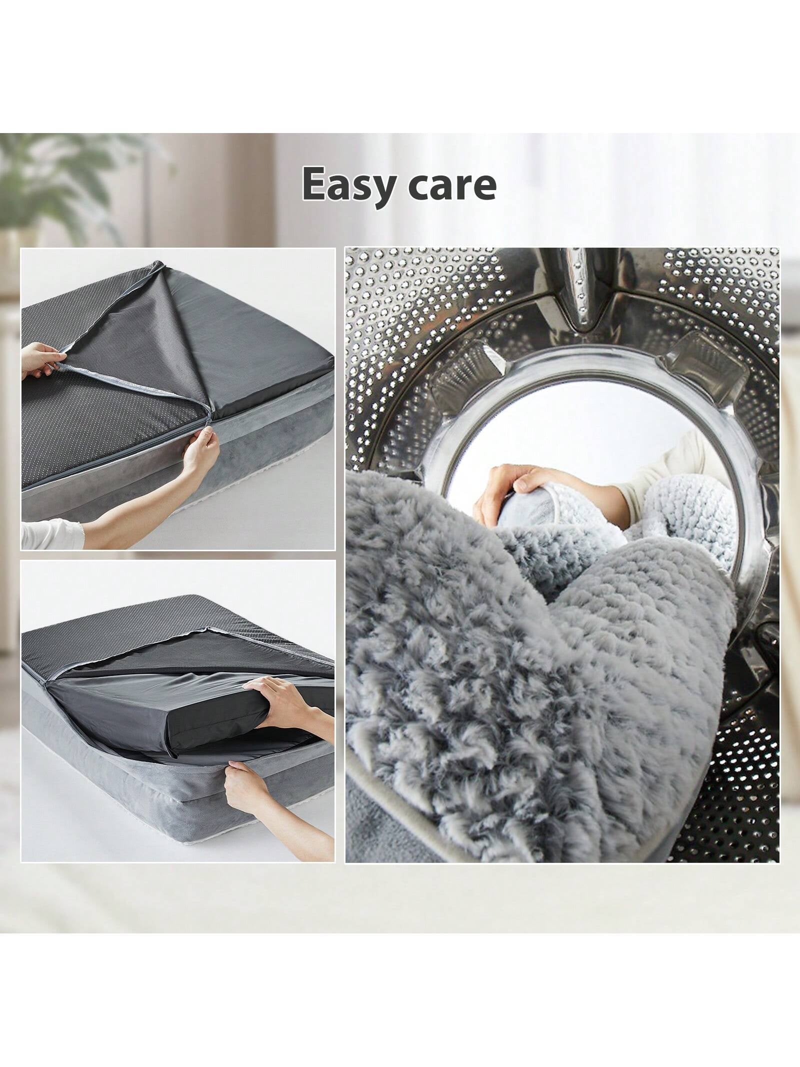 Premium Orthopedic Dog Bed for Medium Dogs - Waterproof, Supportive Foam Pet Sofa with Removable Washable Cover and Nonskid Bottom, Stylish Grey Design