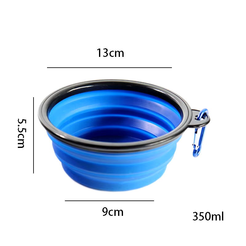 Ultimate Travel Silicone Dog Bowl - Collapsible & Portable 350/1000Ml Feeder for Pets