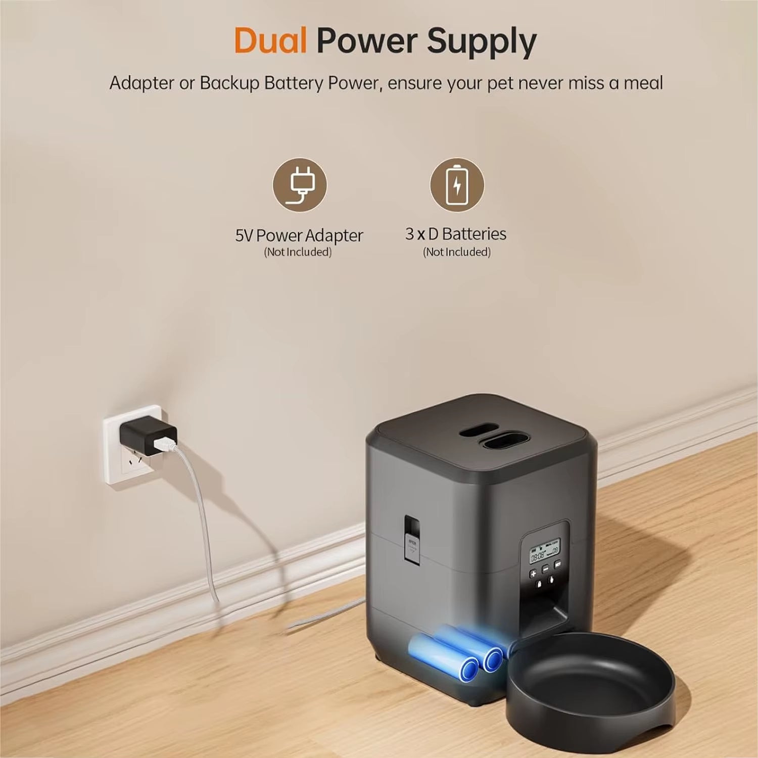 Smart Pet Feeder – 2 Liter Automatic Meal Times For Your Floofy Friend!