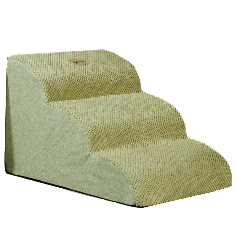 Pet Stairs for Small Dogs & Cats - Anti-Slip 2/3/4 Step Ramp Ladder with Removable Design for Easy Bed Access!
