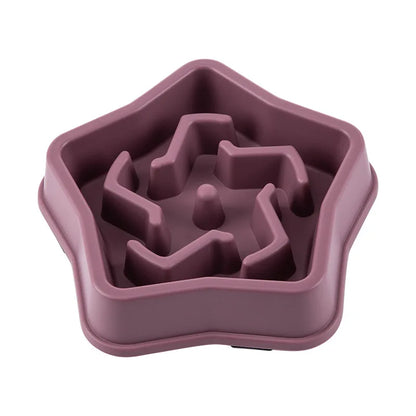 Healthy Slow Feed Bowl for Cats and Dogs - Anti-Choking Design, Non-Slip Base, Multiple Colors & Shapes Available!