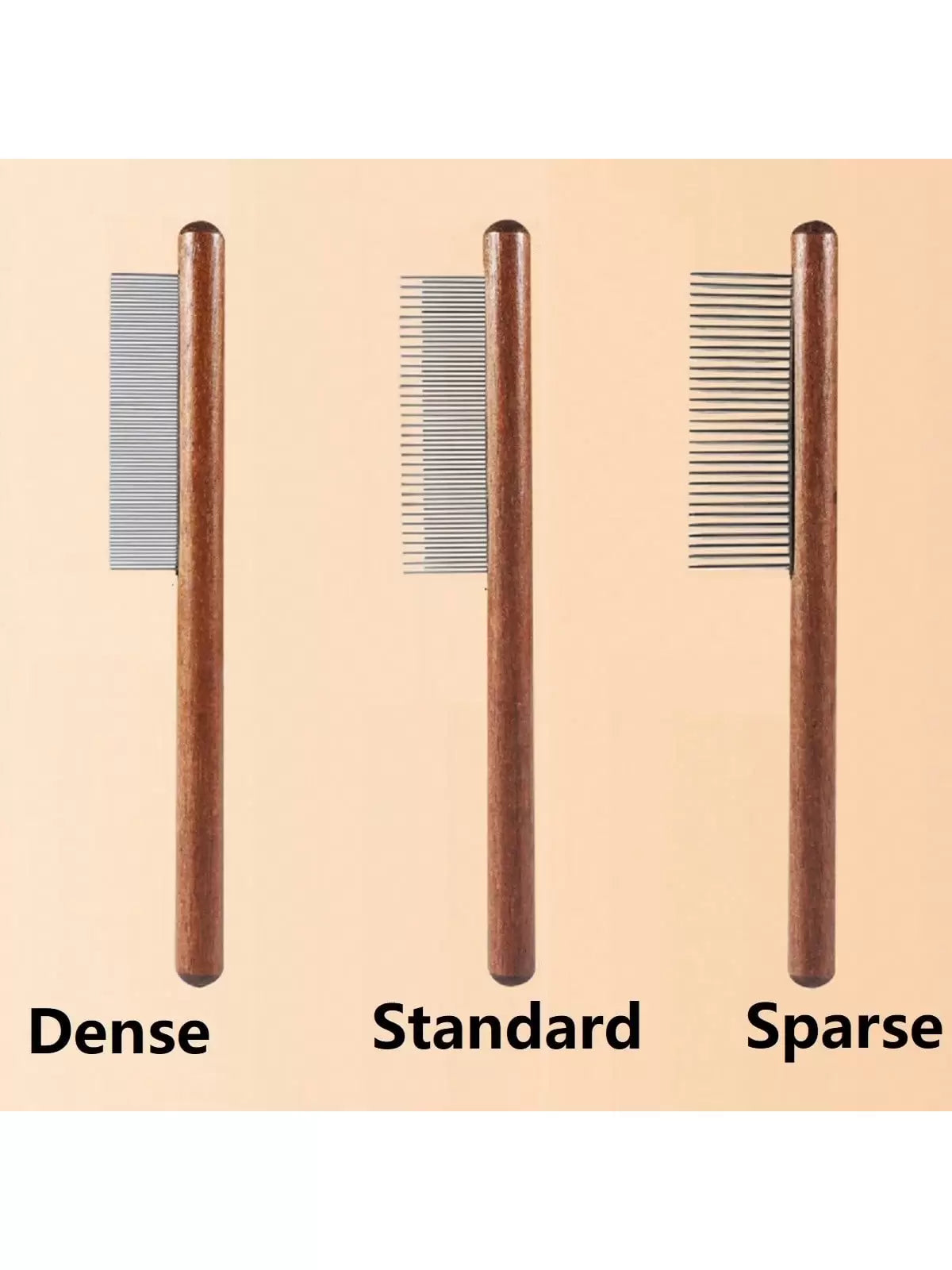 Premium Wooden Handle Pet Hair Removal Comb - Effective Deshedding Slicker Brush for Grooming Your Furry Friend