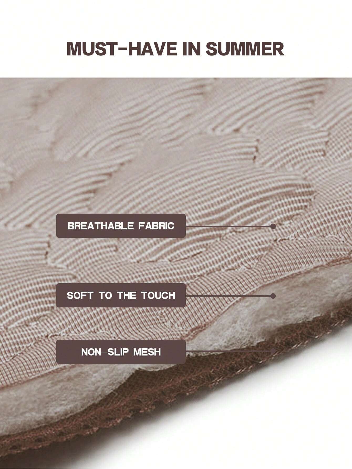 Brown Clover Pet Cooling Mat - Ice Silk Cushion Pad for Dogs & Cats, Perfect for All Sizes!