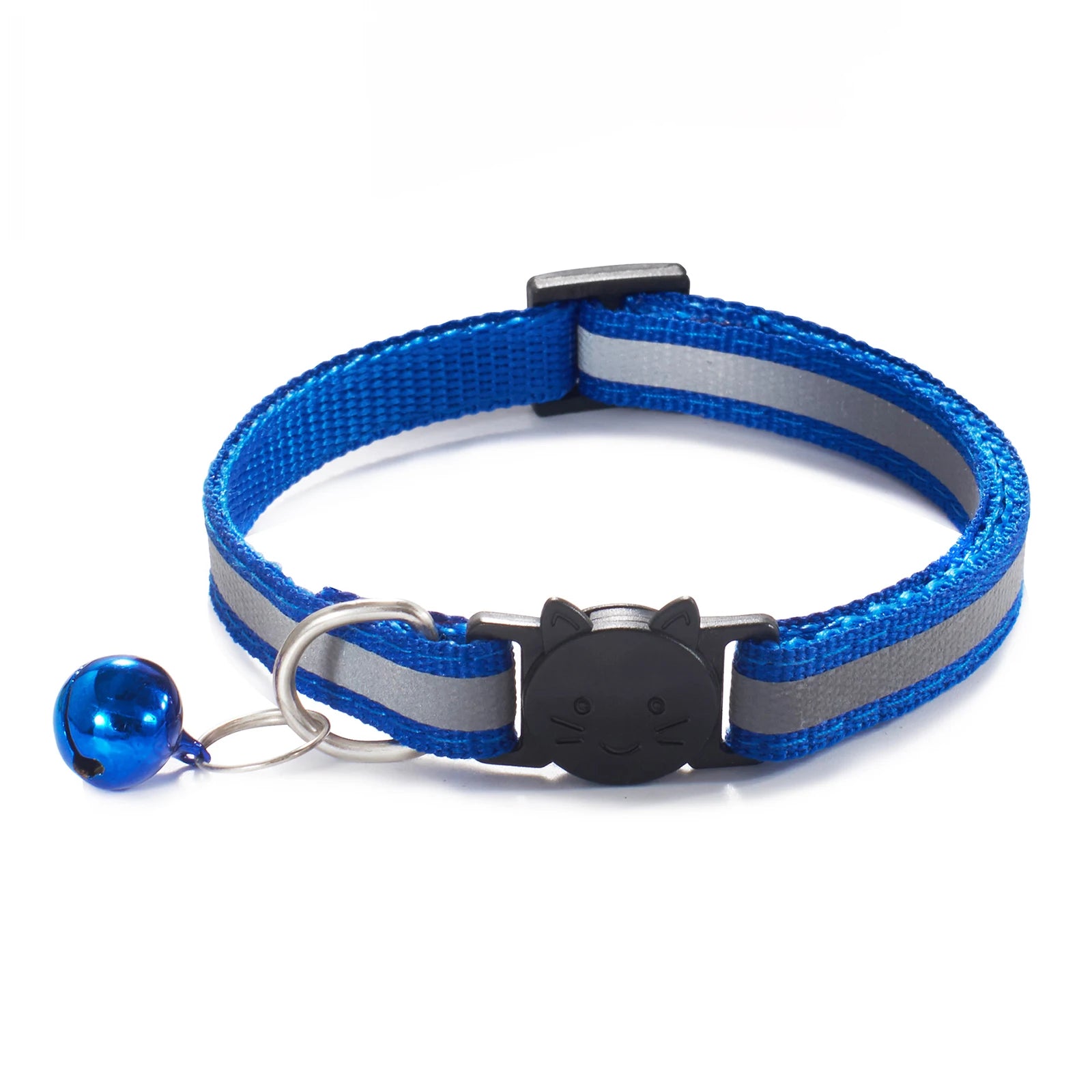 Vibrant Reflective Breakaway Cat Collar with Bell - Adjustable, Soft & Safe Design for Your Feline Friend!