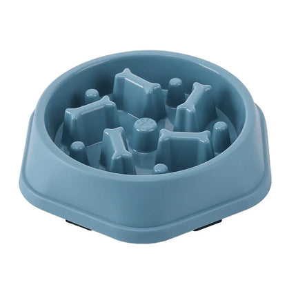 Healthy Slow Feed Bowl for Cats and Dogs - Anti-Choking Design, Non-Slip Base, Multiple Colors & Shapes Available!