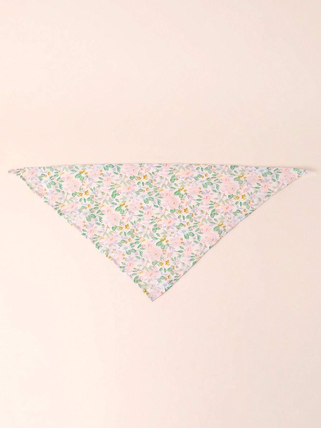 Charming Floral Print Dog Bandana - Perfect Accessory for Small to Medium Dogs!