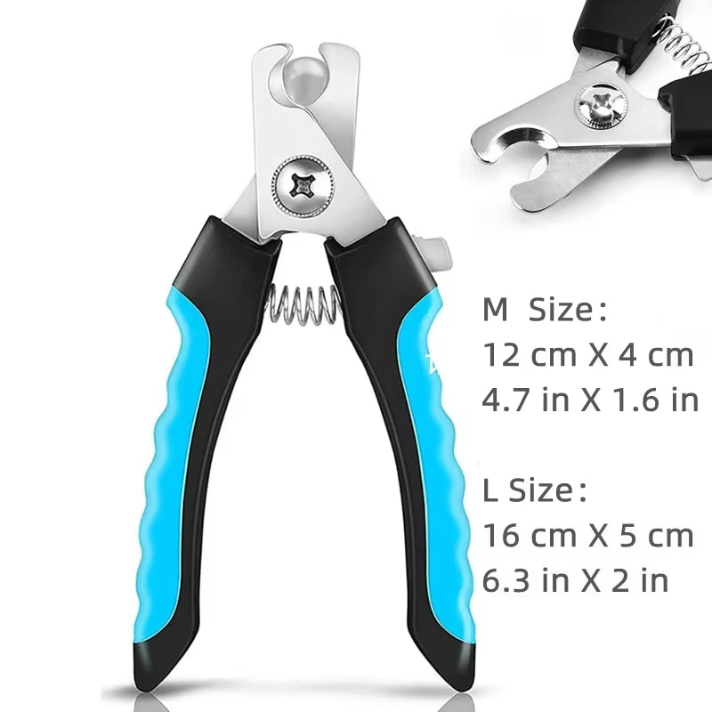 Ultimate Pet Nail Clipper with Safety Guard - Premium Stainless Steel Scissors for Safe Cat & Dog Grooming