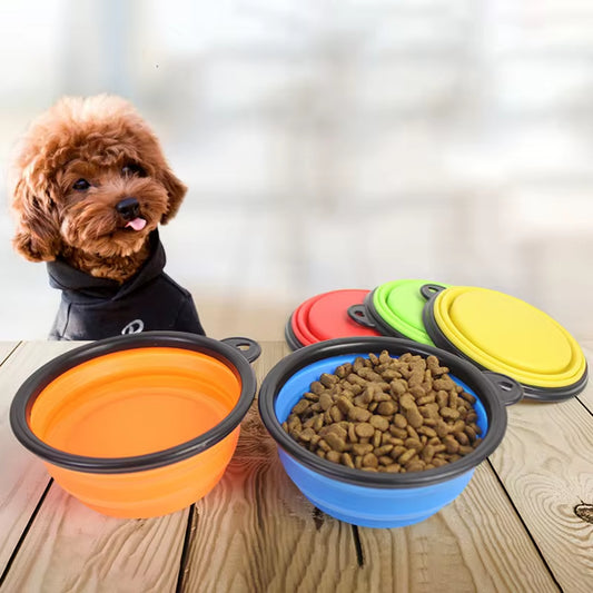 Ultimate Travel Silicone Dog Bowl - Collapsible & Portable 350/1000Ml Feeder for Pets