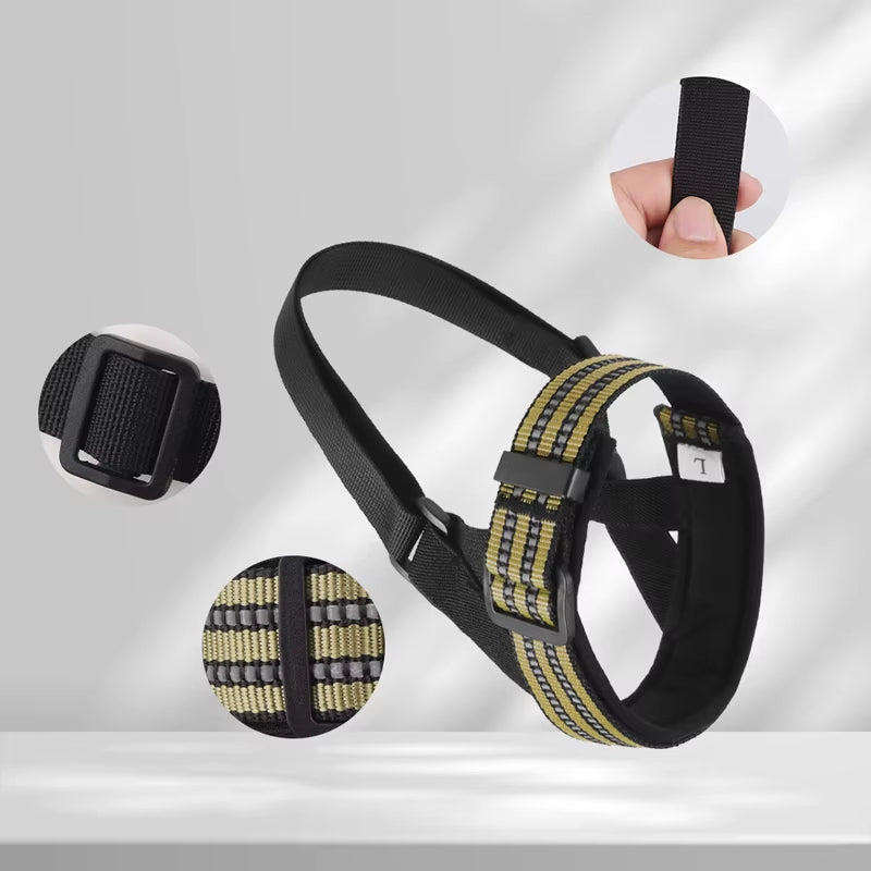 Reflective Tactical Muzzles for Big Dogs - Anti-Barking Training Rope & Essential Pet Accessories
