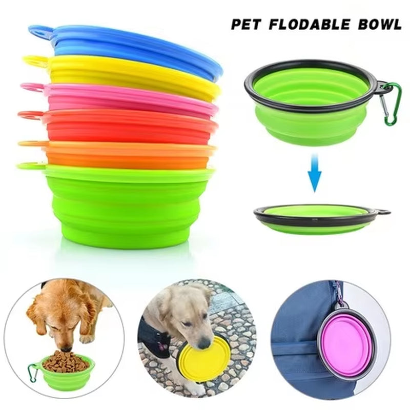 Ultimate Travel Silicone Dog Bowl - Collapsible & Portable 350/1000Ml Feeder for Pets