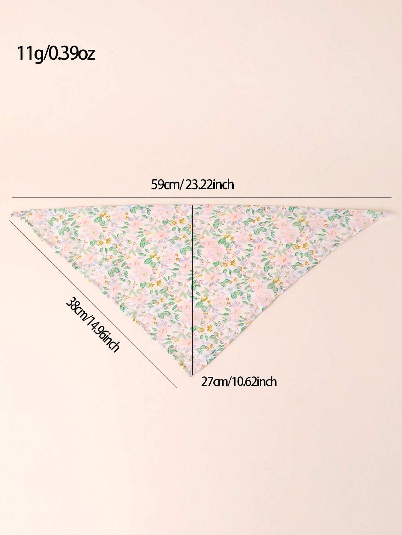 Charming Floral Print Dog Bandana - Perfect Accessory for Small to Medium Dogs!