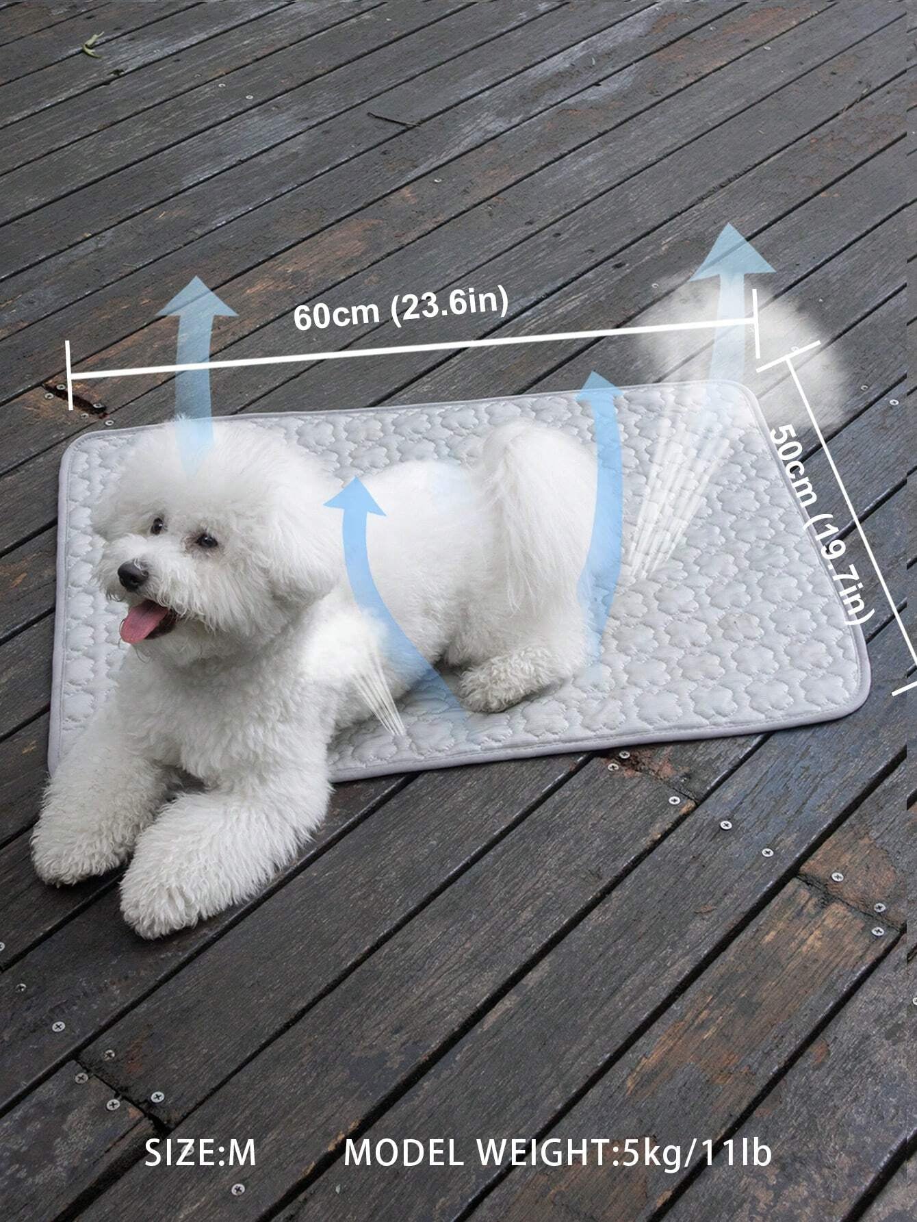 Brown Clover Pet Cooling Mat - Ice Silk Cushion Pad for Dogs & Cats, Perfect for All Sizes!