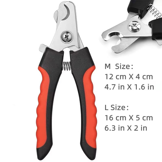 Ultimate Pet Nail Clipper with Safety Guard - Premium Stainless Steel Scissors for Safe Cat & Dog Grooming