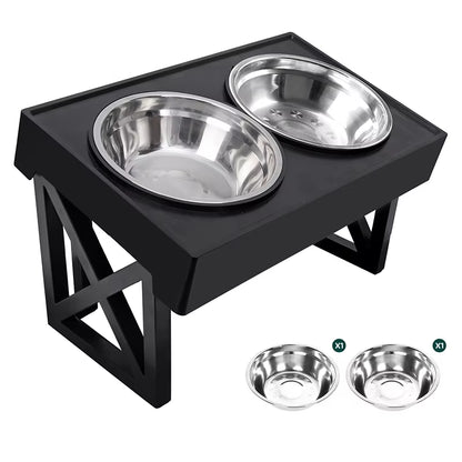 Elevate Your Dog's Dining Experience: Adjustable Slow Feeder Bowls for Medium to Large Dogs - 3 Heights for Optimal Comfort