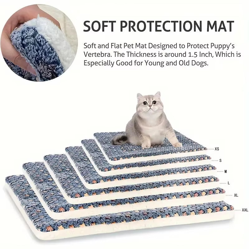 Ultimate Cozy Thicken Pet Mat - The Perfect Dog Bed & Cat Blanket for All Sizes