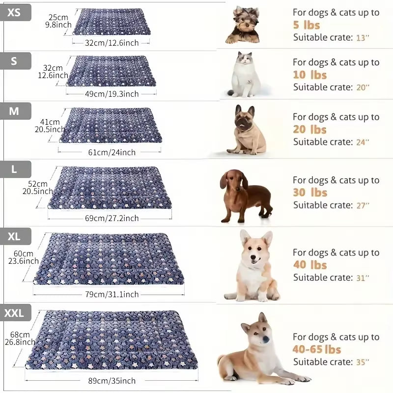 Ultimate Cozy Thicken Pet Mat - The Perfect Dog Bed & Cat Blanket for All Sizes