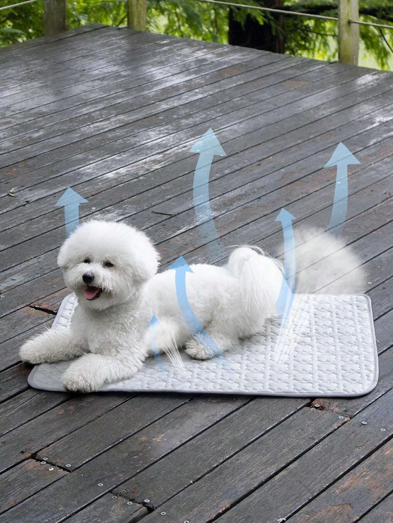 Brown Clover Pet Cooling Mat - Ice Silk Cushion Pad for Dogs & Cats, Perfect for All Sizes!