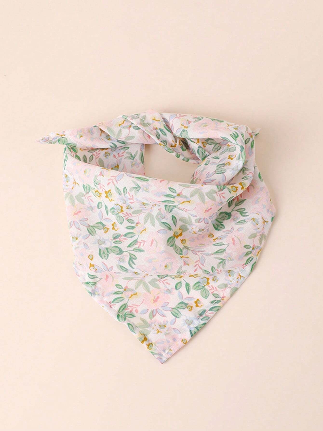 Charming Floral Print Dog Bandana - Perfect Accessory for Small to Medium Dogs!