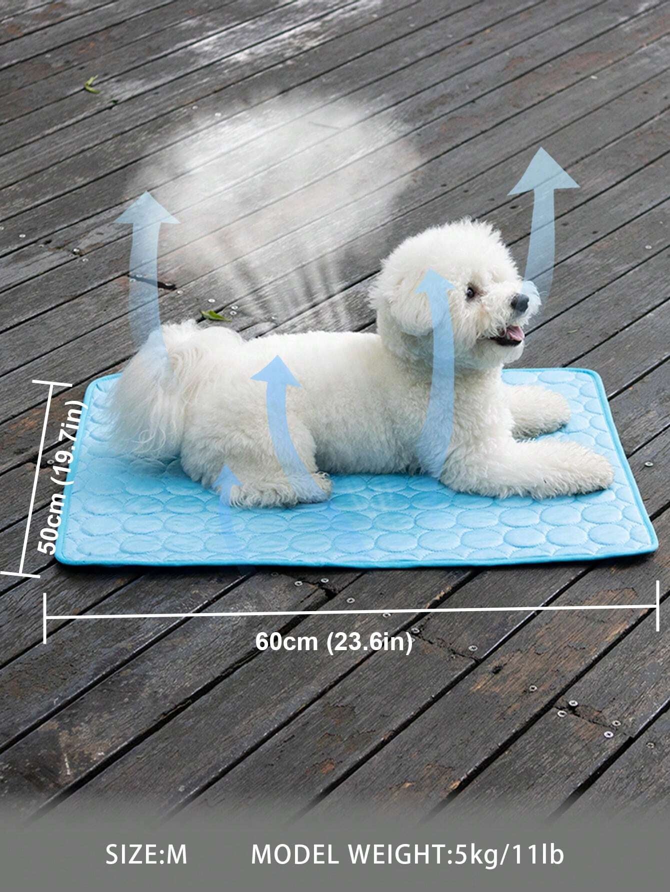 Brown Clover Pet Cooling Mat - Ice Silk Cushion Pad for Dogs & Cats, Perfect for All Sizes!