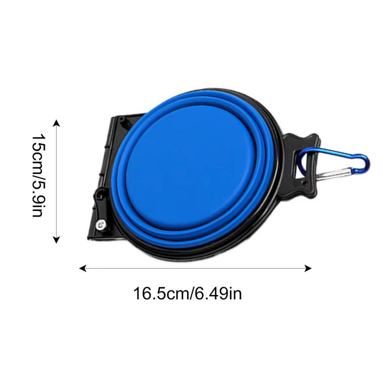Ultimate Portable Foldable Dog Bowls - Perfect for Travel, Hiking & Camping with Secure Lock Clips for Food & Water