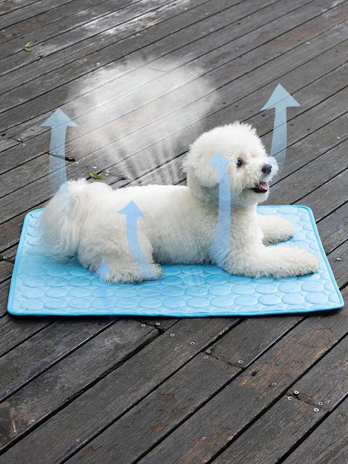 Brown Clover Pet Cooling Mat - Ice Silk Cushion Pad for Dogs & Cats, Perfect for All Sizes!
