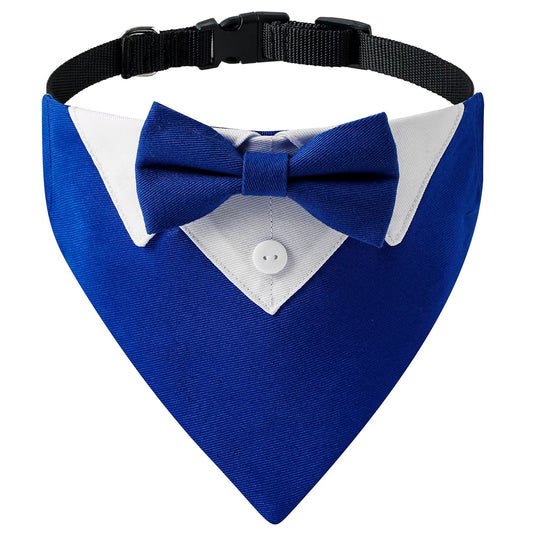 Stylish Adjustable Bow Tie Dog Collar - Perfect for Weddings, Birthdays, and Special Occasions