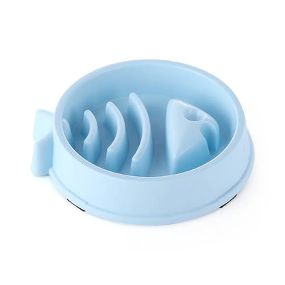 Healthy Slow Feed Bowl for Cats and Dogs - Anti-Choking Design, Non-Slip Base, Multiple Colors & Shapes Available!