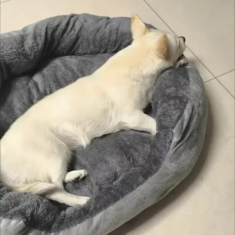 Ultimate Plush & Cozy Dog Bed - Perfect Sofa for Medium to Large Pets & Warm Cat House for Supreme Comfort