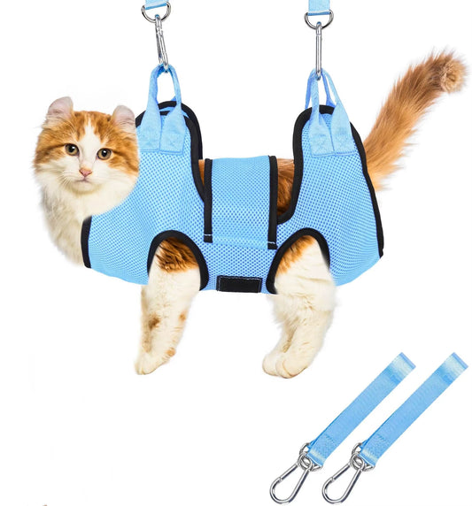 TONG Cat Grooming Hammock - Effortless Bathing, Nail Clipping & Grooming for Cats and Dogs