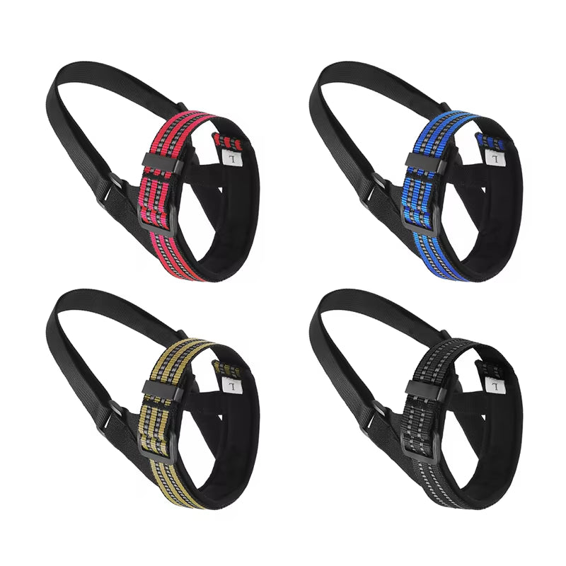 Reflective Tactical Muzzles for Big Dogs - Anti-Barking Training Rope & Essential Pet Accessories