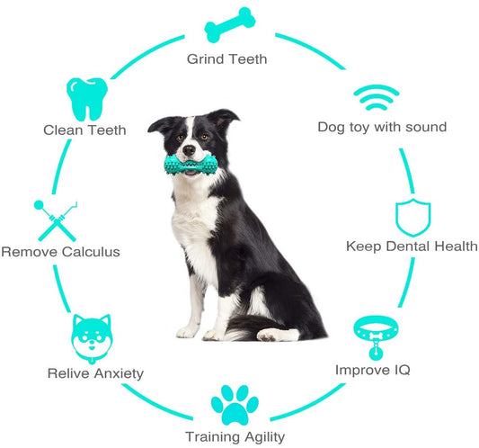 Ultimate Rubber Molar Stick: Chew Toys for Aggressive Dogs - Clean Teeth & Fresh Breath!