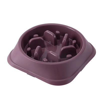 Healthy Slow Feed Bowl for Cats and Dogs - Anti-Choking Design, Non-Slip Base, Multiple Colors & Shapes Available!