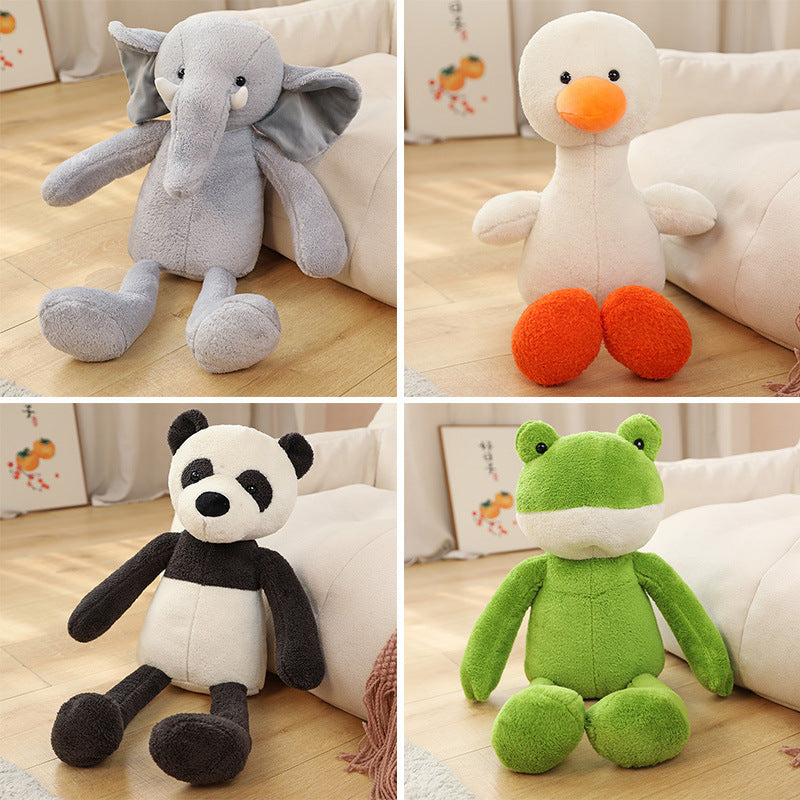 Adorable Fashion Frog, Panda, Duck & Elephant Plush Dolls - Perfect for Kids!