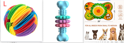Indestructible TPR Dog Bone Chew Toy - Teeth Cleaning & Bite Resistant Teething Toy for Happy, Healthy Pets!