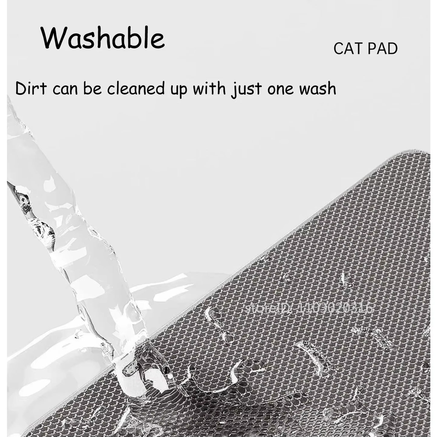 Premium Waterproof Cat Litter Mat - 60x90cm Double Layer EVA, Non-Slip & Washable for Easy Pet Cleanup